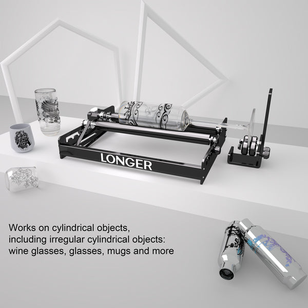 Longer Rotary Roller Upgrade Kits for Laser Engraver