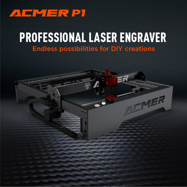 ACMER P1 10W Laser Engraver Tools Engraving Cutting Machine 400X410mm For Size Wood Metal Support Offline With Wifi Control