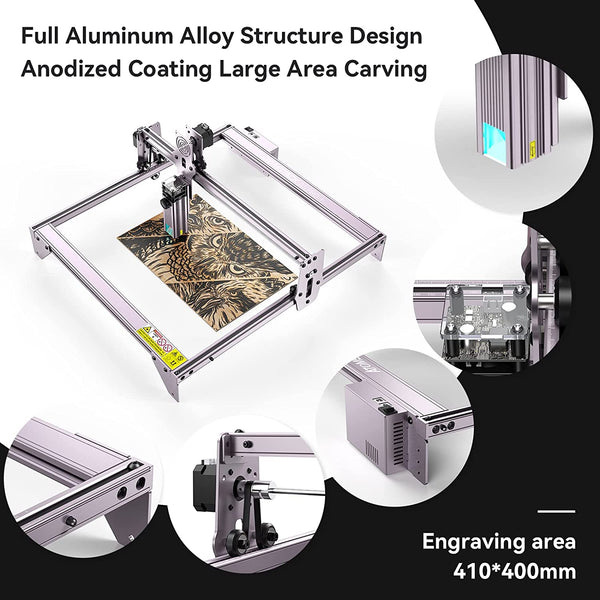 ATOMSTACK A5 Pro/ A5 Pro+ Upgrade Laser Engraver 40W CNC Desktop DIY Laser Engraving Cutting Machine with 410x400 Engraving Area