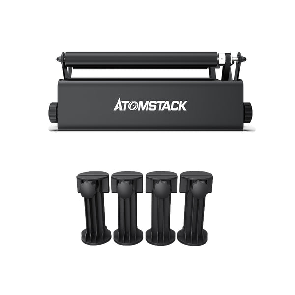 ATOMSTACK R3 Pro Roller Aluminum Alloy Structure 360° Rotary Engraver Compatible 95% Of Laser Engraving Machines