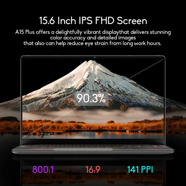 Ninkear A15 Plus 15.6 inch FHD IPS Laptop 32GB DDR4 1TB AMD Ryzen7 5700U PCIE  Notebook 9000mAh Long Battery Life